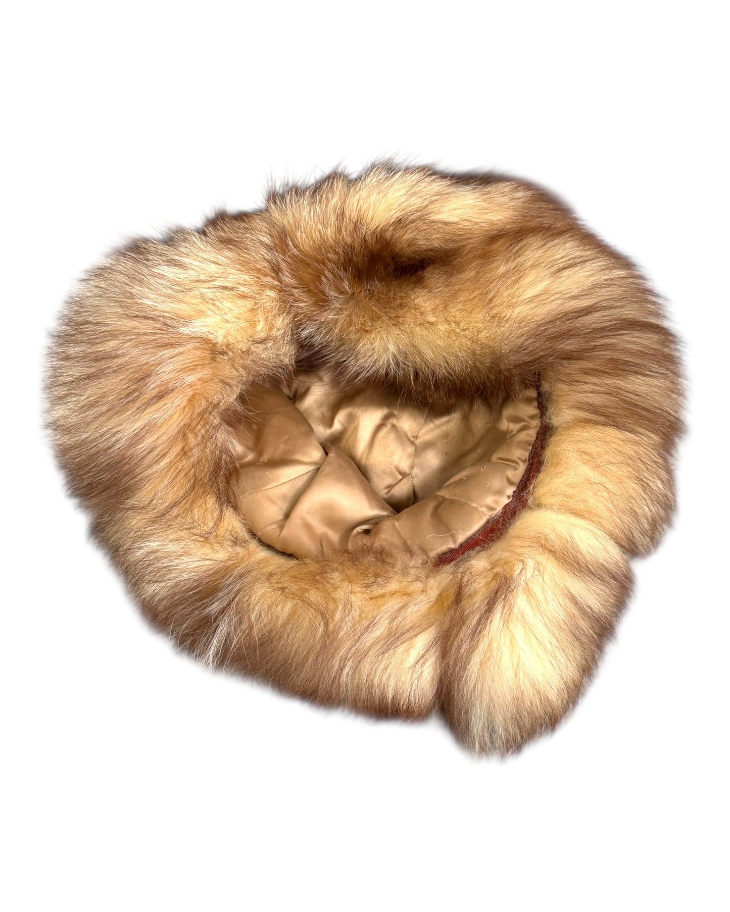 Vintage Hat with Fur Trim