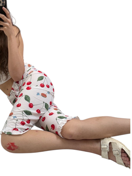 Vintage Cotton Cherry Pie Bloomers Pants