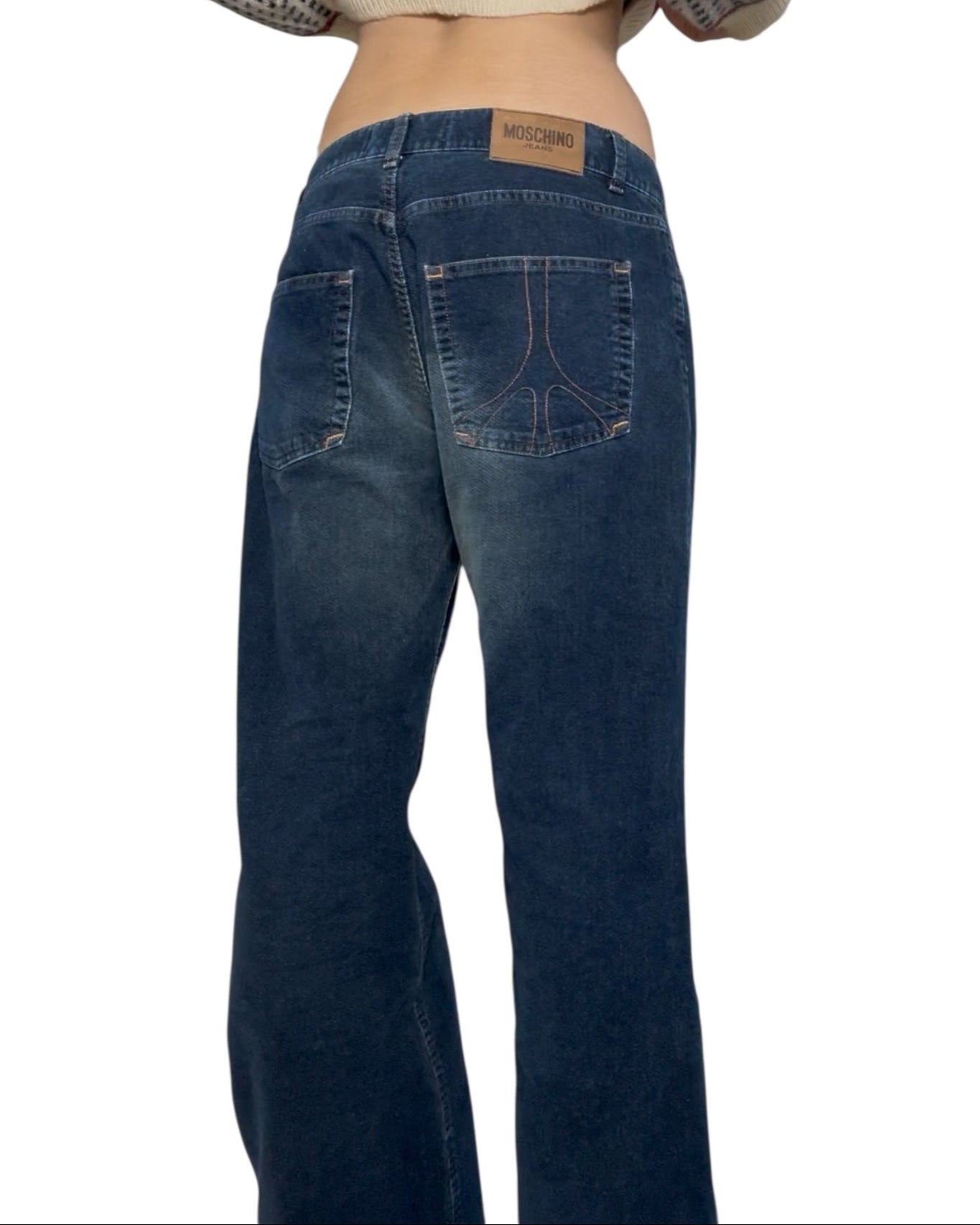 Vintage 2000s Moschino Wide Leg Jeans