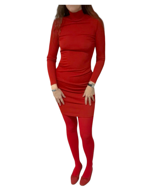 Vintage 2001 D&G Red Midi Dress