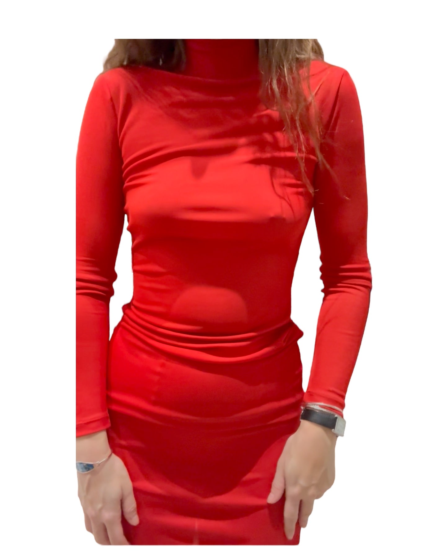 Vintage 2001 D&G Red Midi Dress