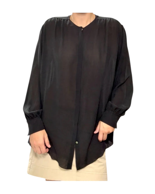 Pre-Loved 2018 The Row Sheer Black Blouse